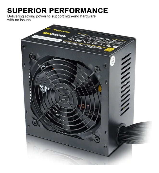 Fuente de poder para PC Segotep GN650W 650W negra