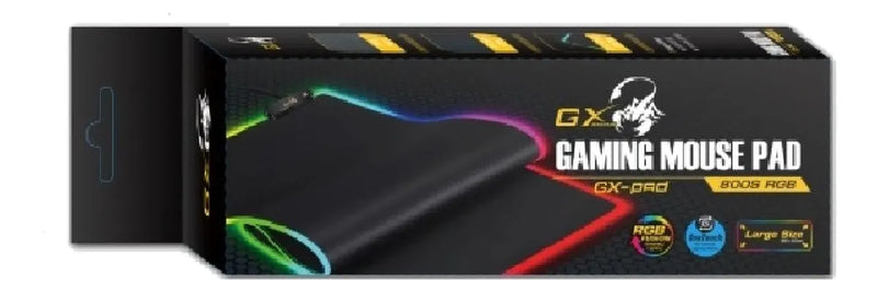 Pad Mouse Gamer Genius Gx 800s Rgb Iluminado Antideslizante Negro