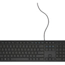 Teclado Dell KB216-BK-LTN QWERTY español latinoamérica color negro