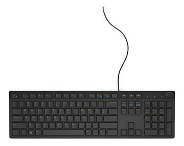 Teclado Dell KB216-BK-LTN QWERTY español latinoamérica color negro