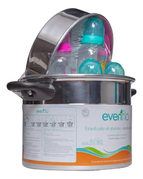 Esterilizador Aluminio Para 5 Teteros Evenflo