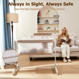 Onthewei Moises Para Bebe, Cuna Mecedora 3 En 1 Con Ruedas,