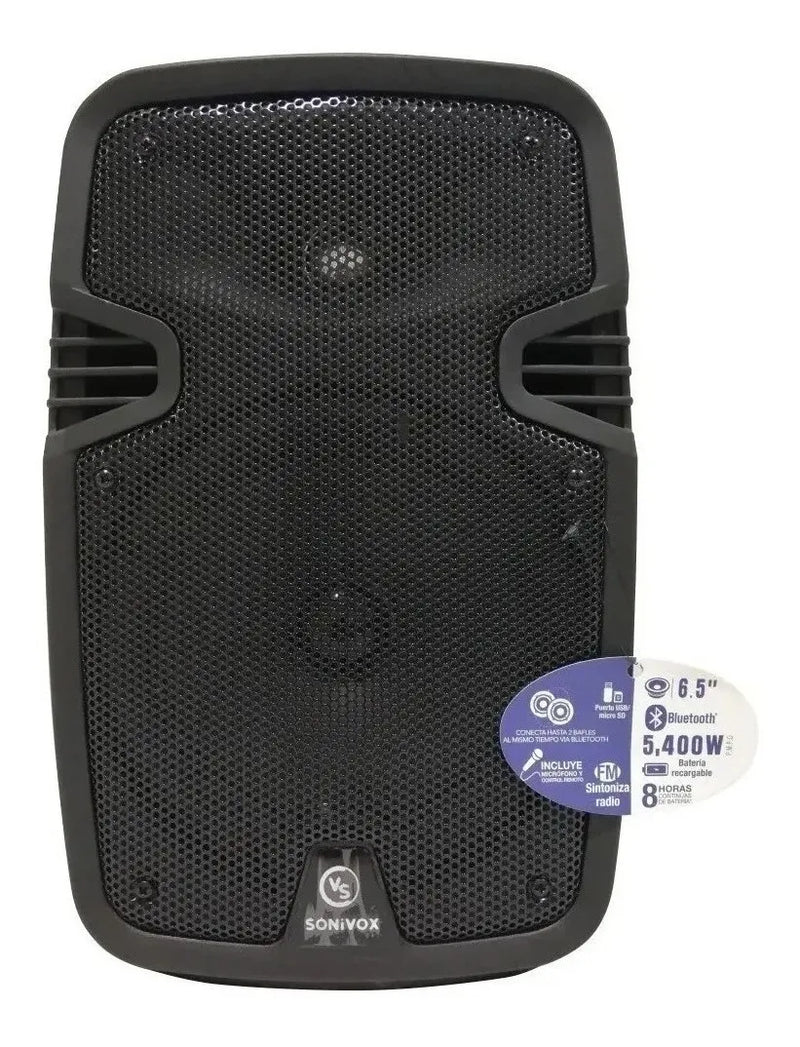Parlante Sonivox Vs-ss2135 Portátil Con Bluetooth Negra Negro