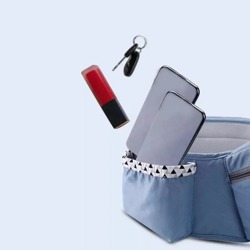 Cargador Silla Ergonomico Multiposiciones Para Bebes Baby On Color Azul oscuro
