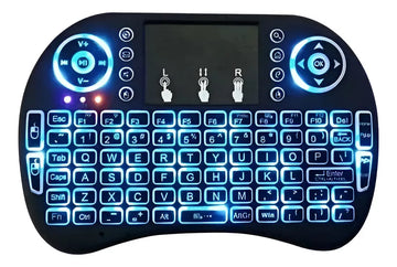Mini Teclado Inalambrico Noga Con Mouse Para Smart Tv Ps3 Pc Xbox Negro