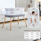 Moisés Eléctrico Automático Para Bebé Con 3 Velocidades Gris