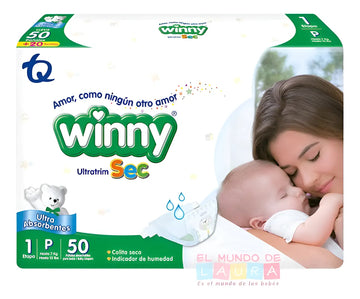 Pañal Winny Ultratrim Sec Etapa 1 50 Unidades Oferta Pequeño (p) Sin Género