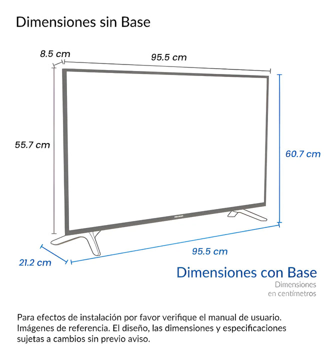 Televisor 43 Pulgadas Smart Google Tv Tg81 Challenger