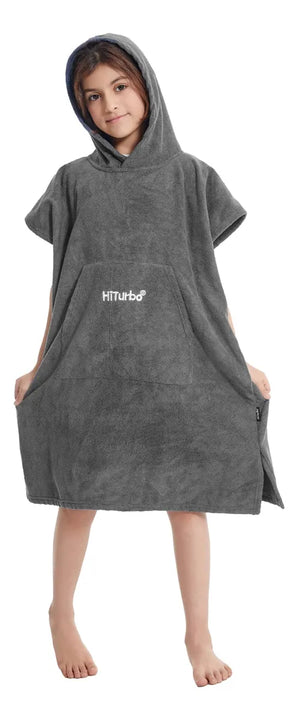 Toalla Cambiante Para Ninos Con Capucha Y Bolsillo