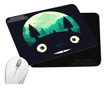 Pad Mouse Rectangular Mi Vecino Totoro Anime Pelicula 1 Negro