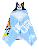 Toalla De Algodón Con Capucha Para Niños Bluey Azul Acero