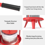 Prensa De Frutas Y Vino De Acero Inoxidable Resistente De 3.