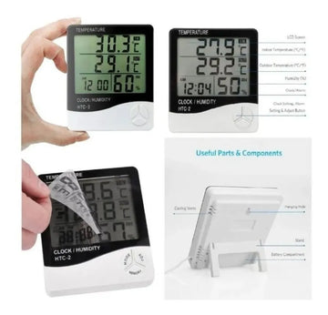 Reloj Termohigrometro Digital Termómetro Temperatura Humedad