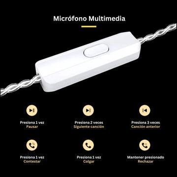 Audífonos Kz Zs10 Pro X Monitor In Ear Con Micro Y Estuche Negro