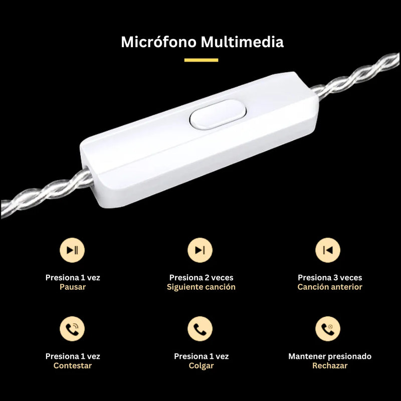 Audífonos Kz Zs10 Pro X Monitor In Ear Con Micro Y Estuche Negro