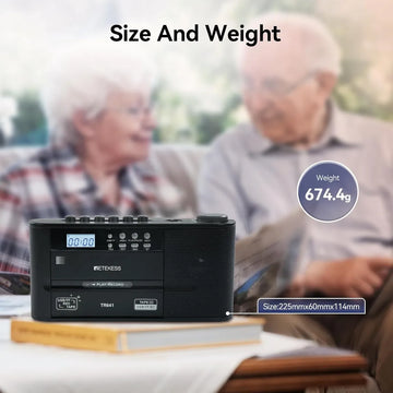Radio Am Fm Onda Corta Sonido Sintonia Fina Blue Usb Sd Mp3 Negro