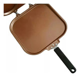 Sarten Pancakes Doble Cara Antiadherente 4 Moldes Desayunos Diseño