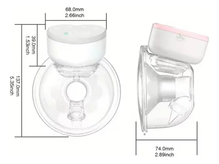 Estractor De Leche Portátil Manos Libres Pantalla Led Tactil