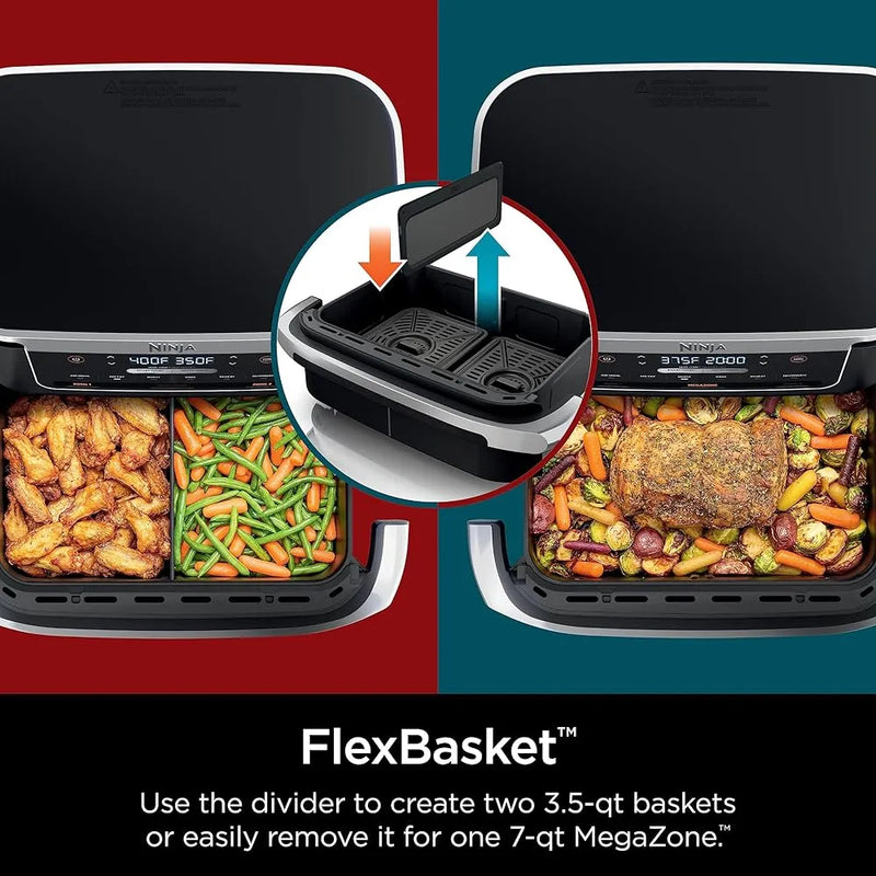 Freidora Air Fryer Ninja Dz071 6 En 1 2 Cestas 6.8 Lts