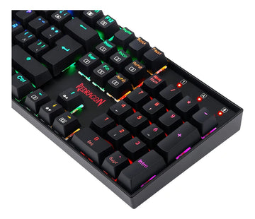 Teclado Gamer Redragon Mitra K551 Spanish Red Switch Black Teclado Negro Idioma Español España