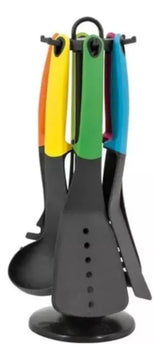 Set Juego Cucharones De 6 Utensilios Para Cocina Variado