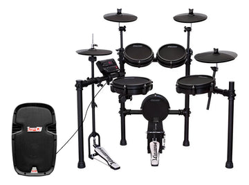 Amplificador Parlante Bateria Electronica Prodj Ps8emp3 75w Negro
