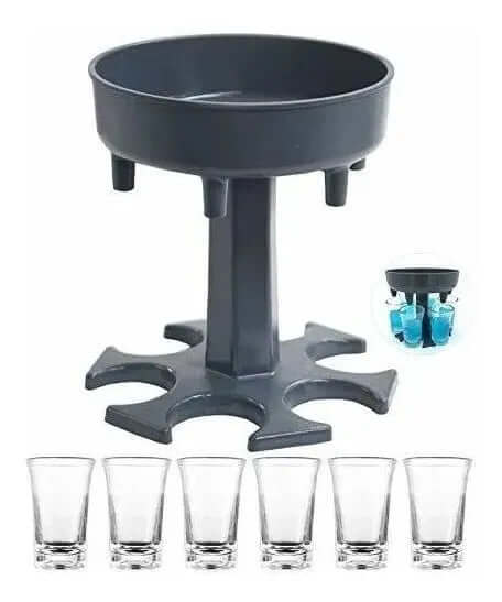 Dispensador De Licores Licorera Distribuidor De Vino 6 Copas