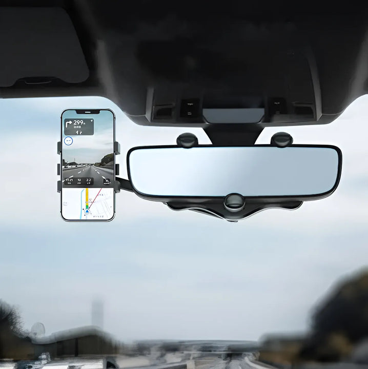 Soporte Celular Espejo Retrovisor Carro 360 Rotación Holder