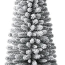 Árbol De Navidad Nevado 319 Ramas-198 Cm Verde