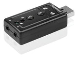 Tarjeta De Sonido Usb 7.1 Control De Volumen Adaptador
