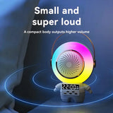 Parlante Y Micrófono Inalámbrico Spaceman Karaoke Xm-x66 Color Blanco