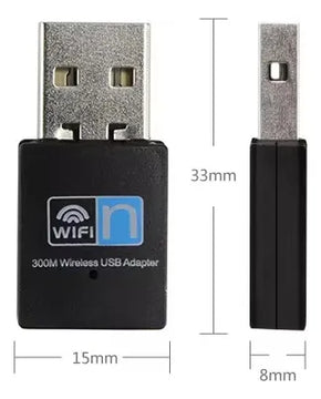 Tarjeta De Red Wifi Adaptador Usb Inalámbrico 300m Wd-3505b