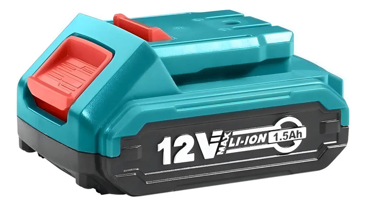 Taladro Total Inalámbrico 128 Accesorios + Batería 1.5ah Color Turquesa