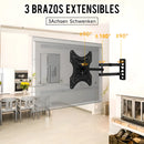 Soporte Pantalla Tv Pared Vesa 14 A 42 Pulgadas Brazo Articu Color Negro