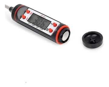 Termometro Digital De Cocina Pinche Alimentos Y Liquidos Color Negro