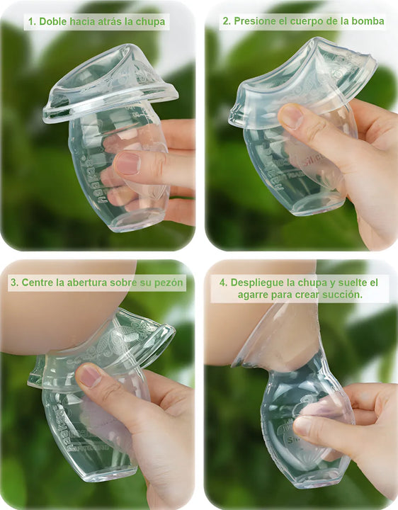 Extractor Recolector Pump Bomba Leche Materna Manual Haakaa