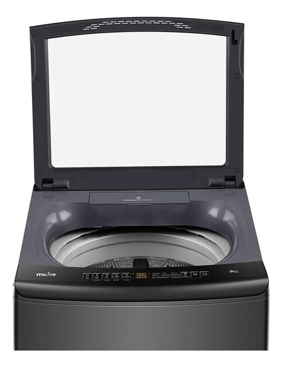 Lavadora Automática Mabe Propela Carga Superior 9 Kg (20 Lb) Gris Oscuro