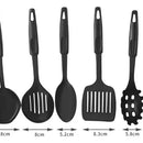 Set De Utensilios De Cocina Ollas Y Sartenes 13 Piezas Negro
