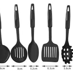 Set De Utensilios De Cocina Ollas Y Sartenes 13 Piezas Negro