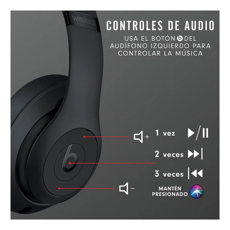 Audífonos Beats Studio³ Wireless - Matte black