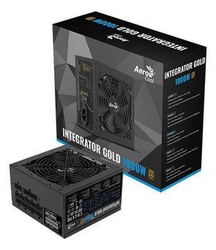Fuente De Poder Gamer Aerocool Integrator Gold 1000w Negro