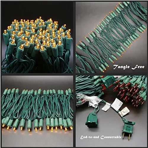 Cadena De Luces Navideñas Led De Gran Angular Con Certificac