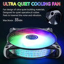 Ventiladores Ds Led Rgb 6 Unidades 4.724 Negros.