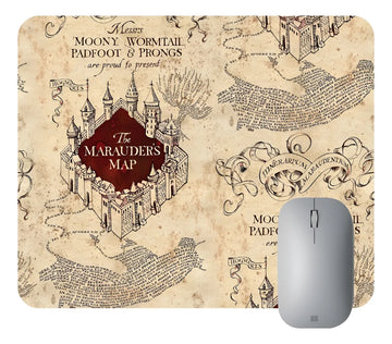Pad Mouse Pads Harry Potter. Mapa De Merodeadores Negro
