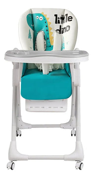 Silla Comedor Kidshop Doble Bandeja Plegable Dinosaurio