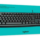 Teclado Logitech QWERTY Membrana español color negro