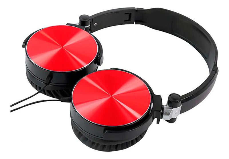 Audifonos Diadema Manos Libres Estereo Aiwa Aw X107r Rojo