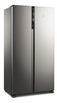 Nevecón Electrolux no frost side by side 531L inverter gris ERSA53V3HVG