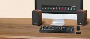 Parlantes Genius SP-HF180 Madera Genius