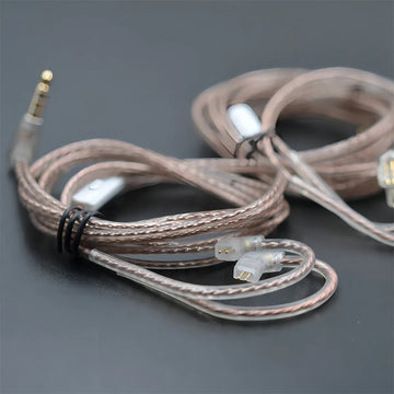Cable Kz C Pin sin micrófono ni auriculares mod. Zsn Pro/ZS10 Pro, color dorado